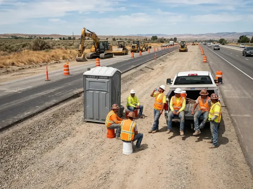 highway-road-construction-crew-007 — frequently asked questions, Porta Potty and Restroom Rentals in Higginsville, MO